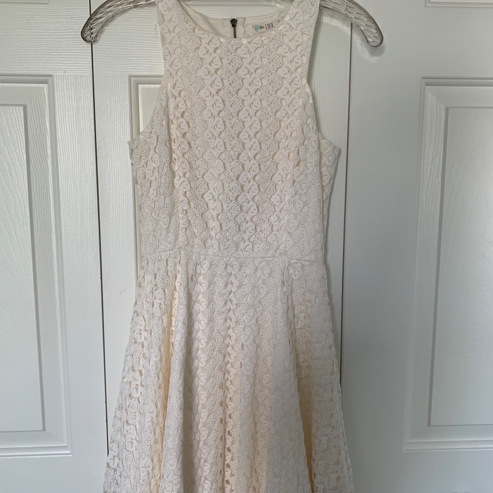 Love, Fire White Lace Dress